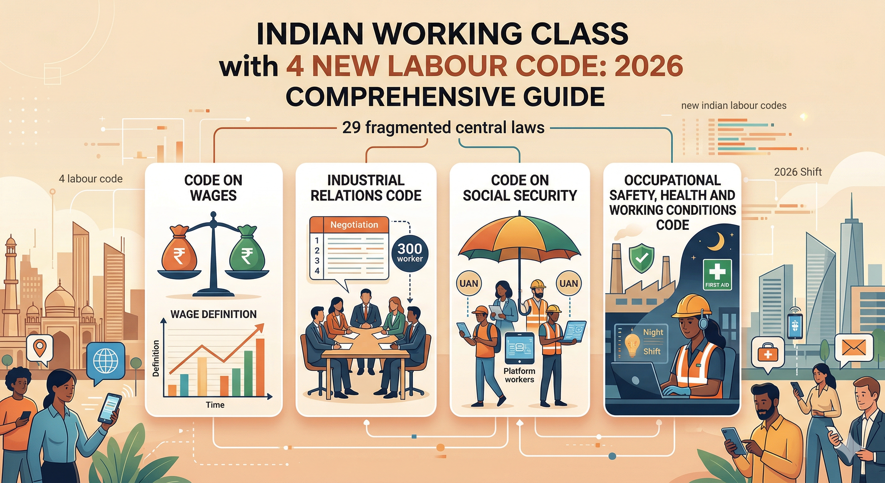 Indian Working Class with 4 New Labour Code: The 2026 Comprehensive Guide