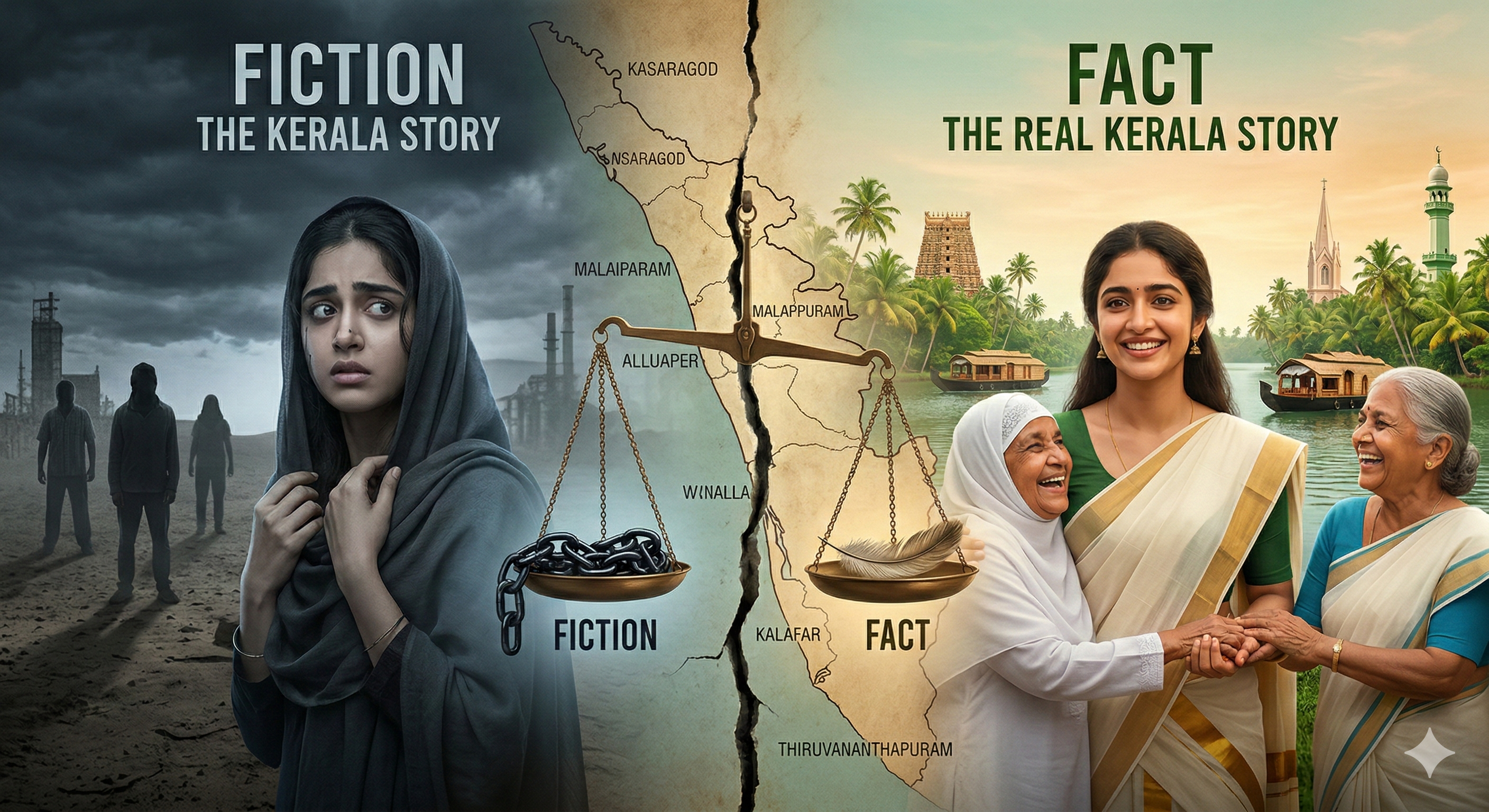 The Kerala Story vs Real Kerala Story | Fact-Check, Love Jihad Myths & Kerala Harmony